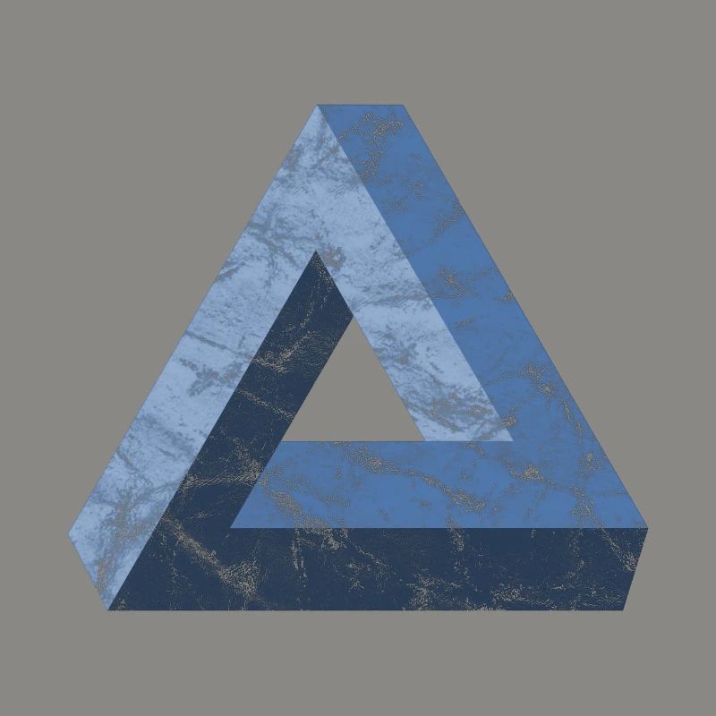 Impossible Triangle Tribar Optical Illusion Math