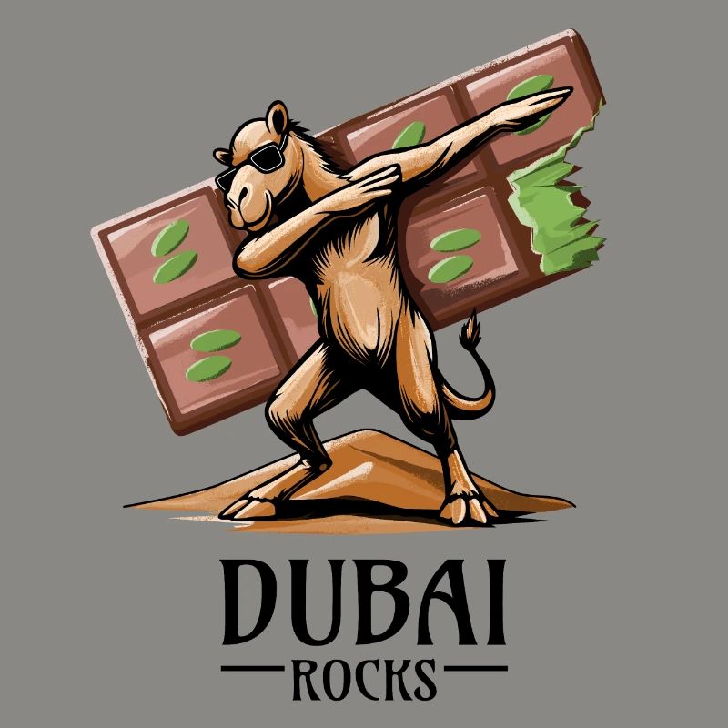 Dabbing dromedary and Dubai vibes