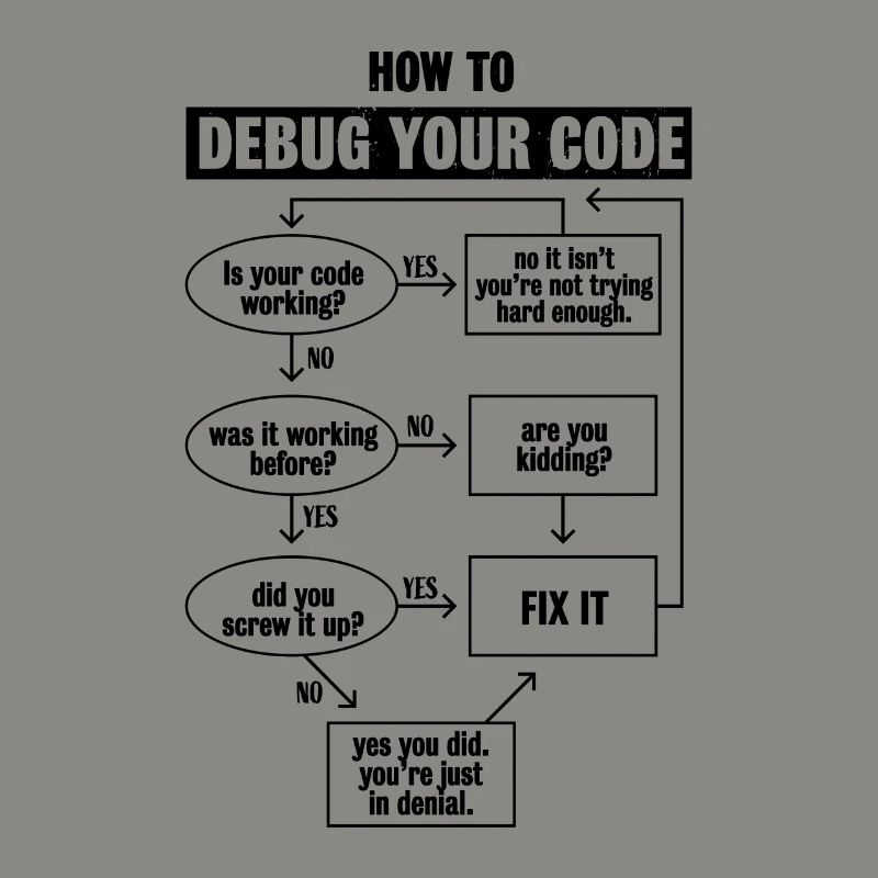 Codage de code de programmation Cadeau de débogage drôle