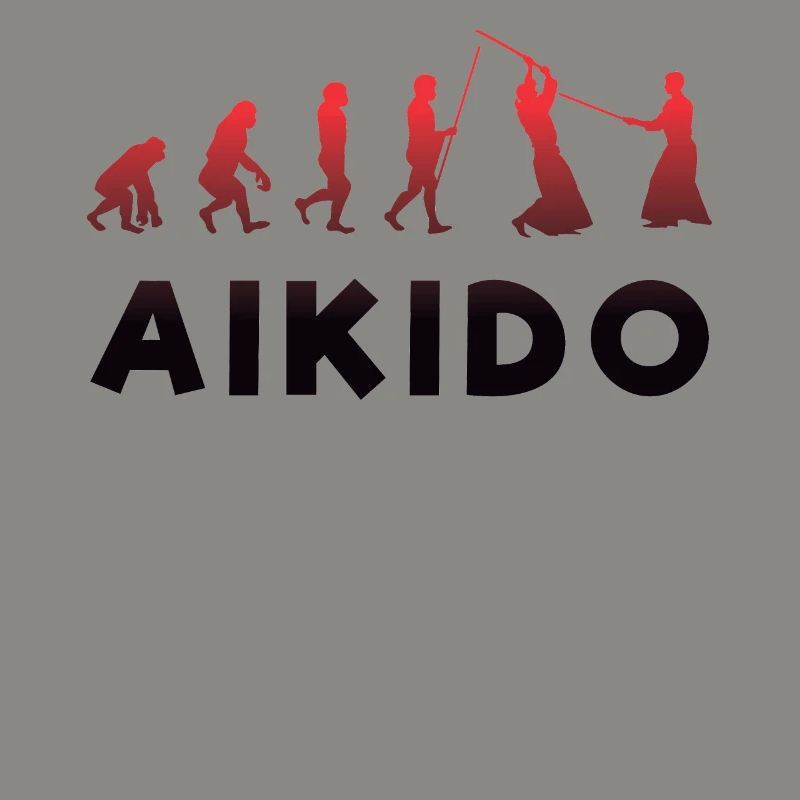 Evolution monkey to fighting Aikido red sword