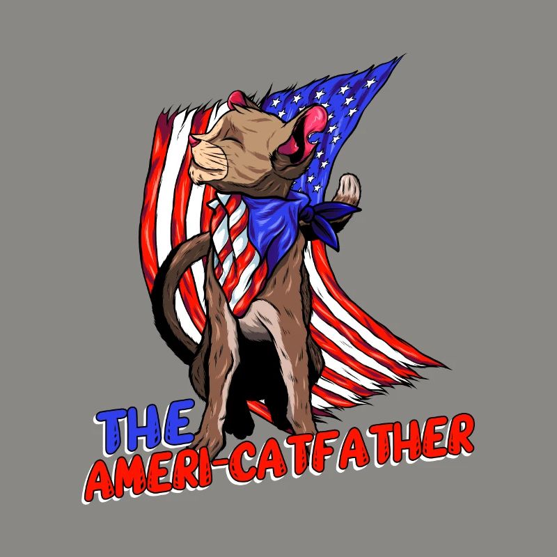 Ameri-catfather July 4 Independence Day