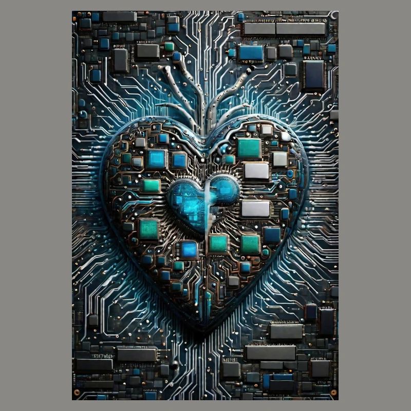 Das Herzstück der Valentinstags-CPU eines Computermanns