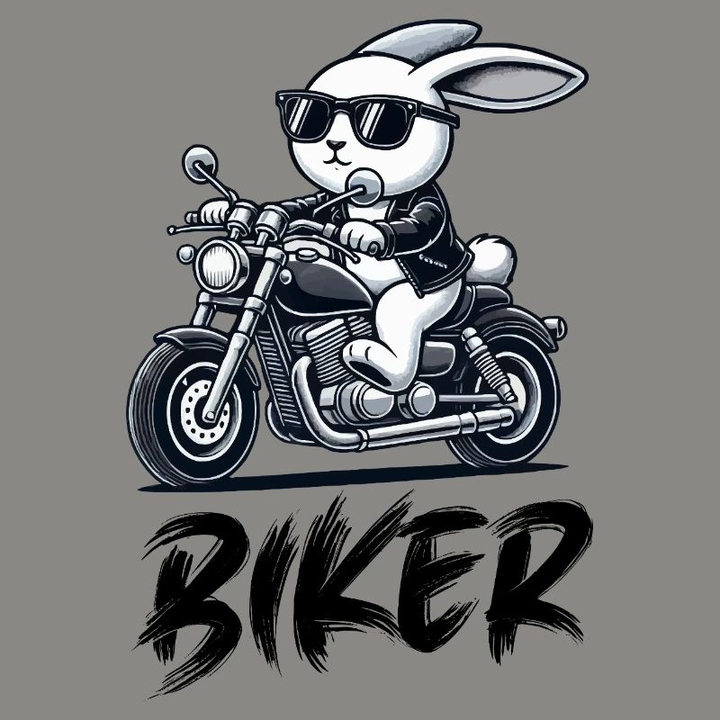 Rabbit Motorcycle Biker