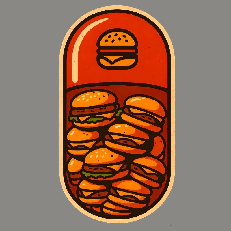 Drôle de hamburger Stack Lover Design