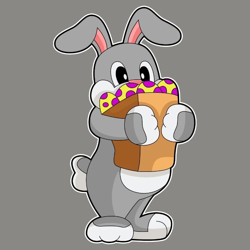 Bunny Easter Easter Egg Shopping