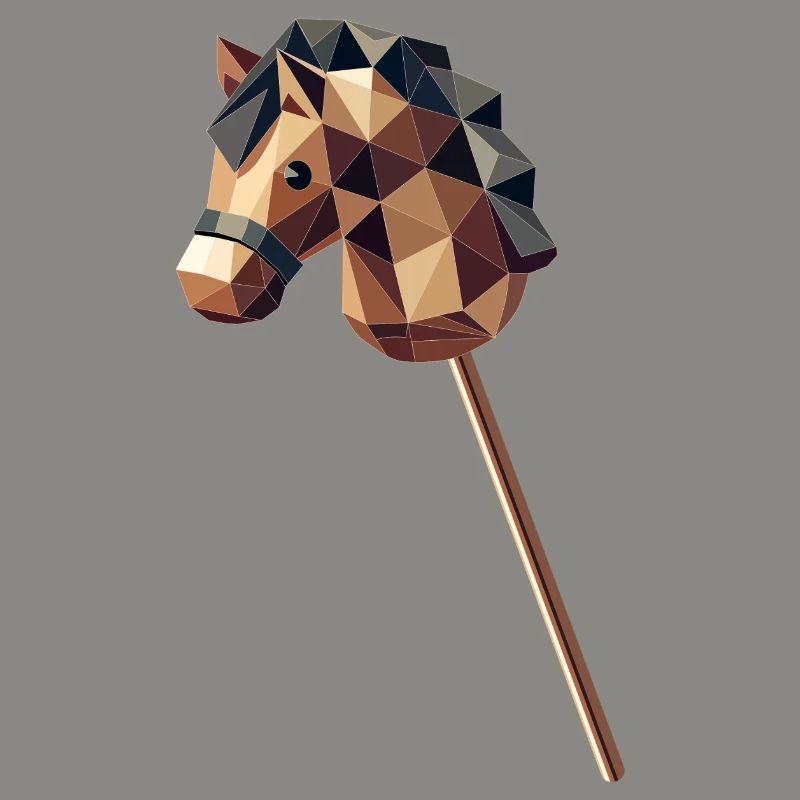 Cheval de bataille de style polygone