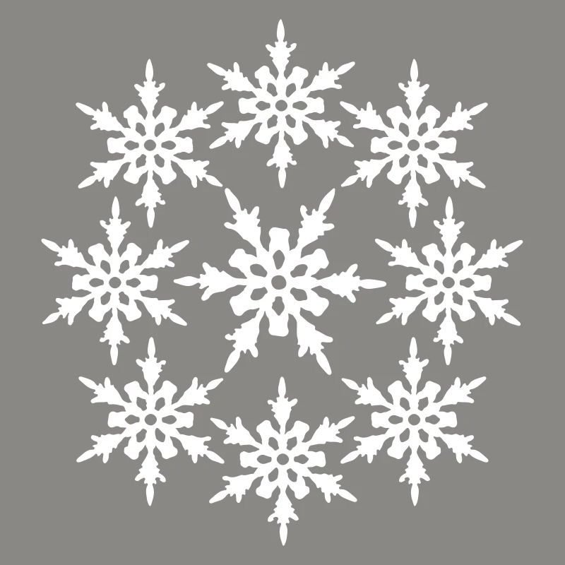 circle round pattern design cool winter cold snow