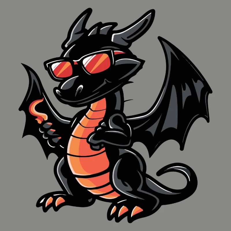 Drache Comic Cool