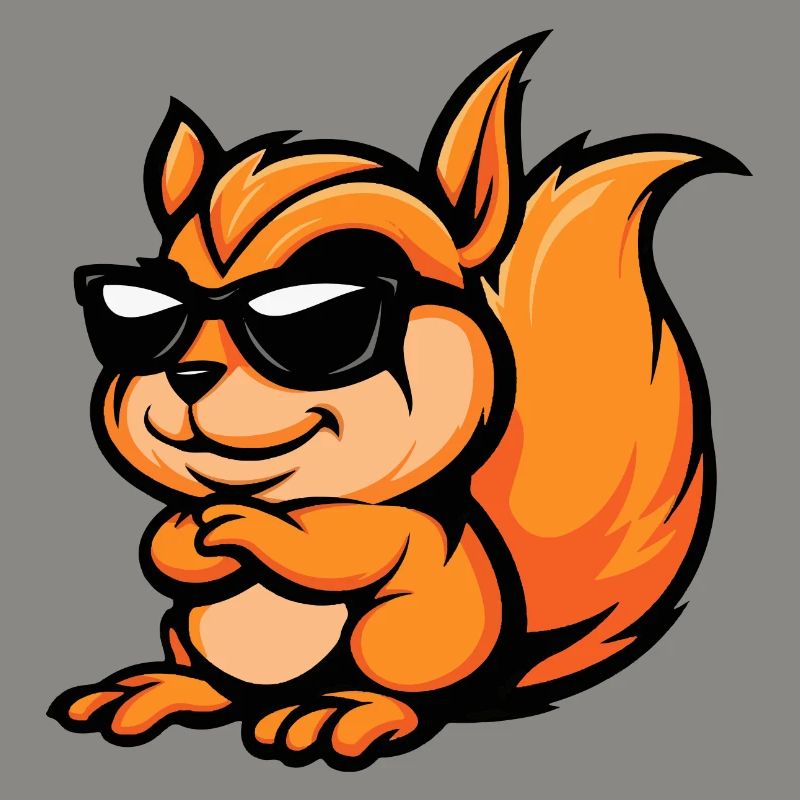Eichhörnchen Comic Cool