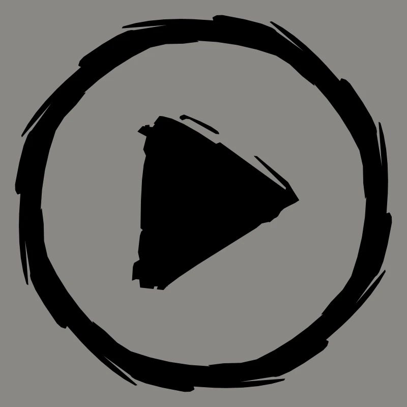play triangle stop button break music buttons circles