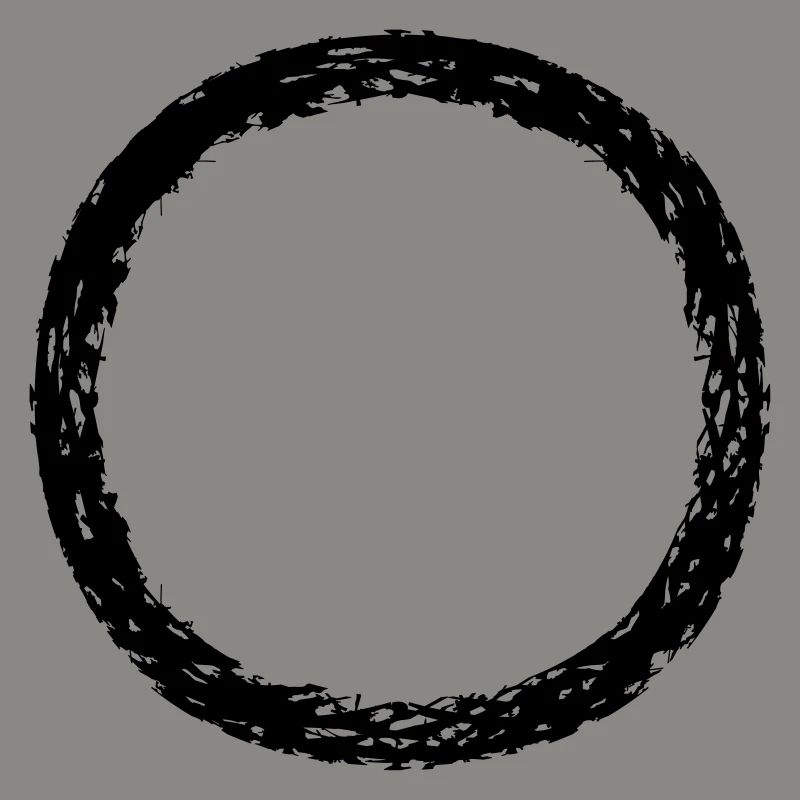 round circle ring round strip line bar bottom