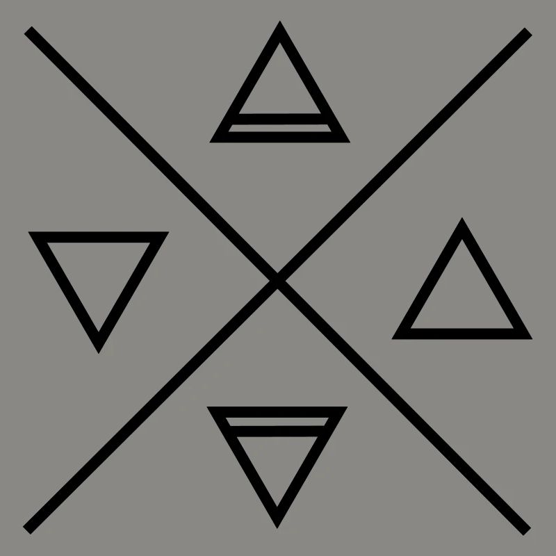 Die klassischen 4 Elemente, Alchemie Dreiecke, Feu