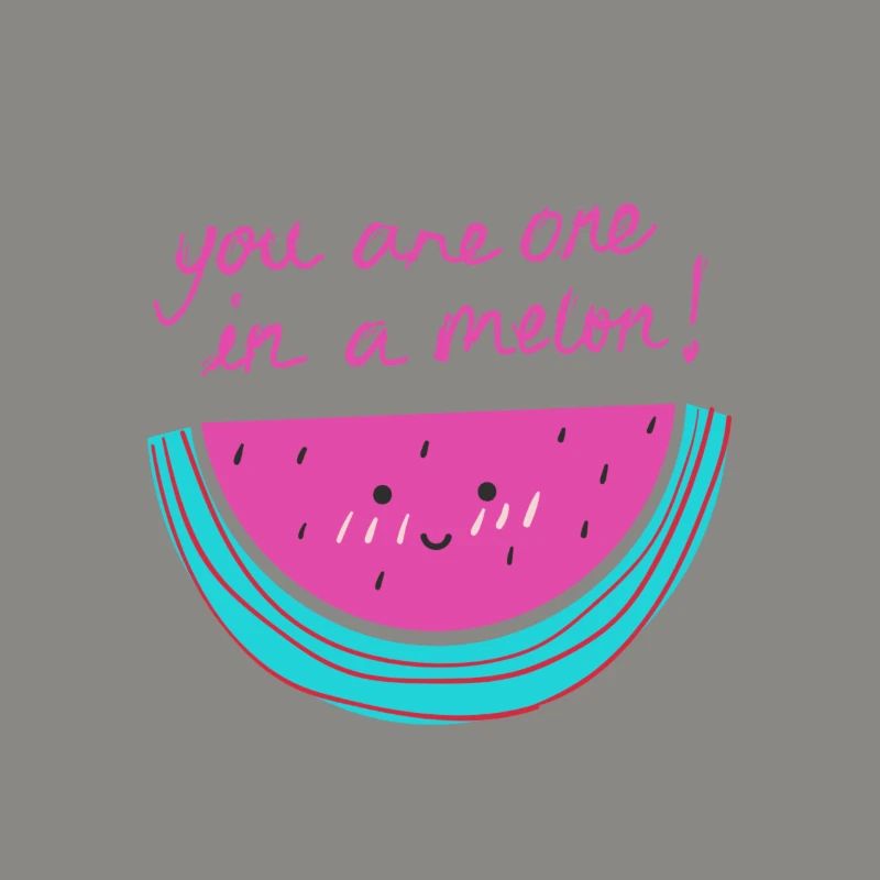 Pastèque avec phrase