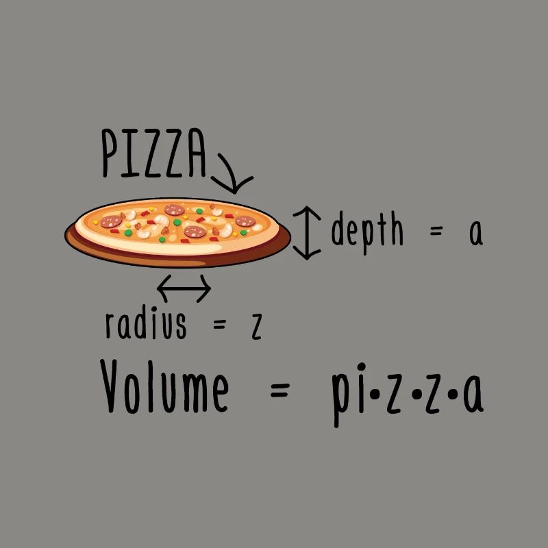 Pizza de mathématicien | Idée cadeau maths mathématiques