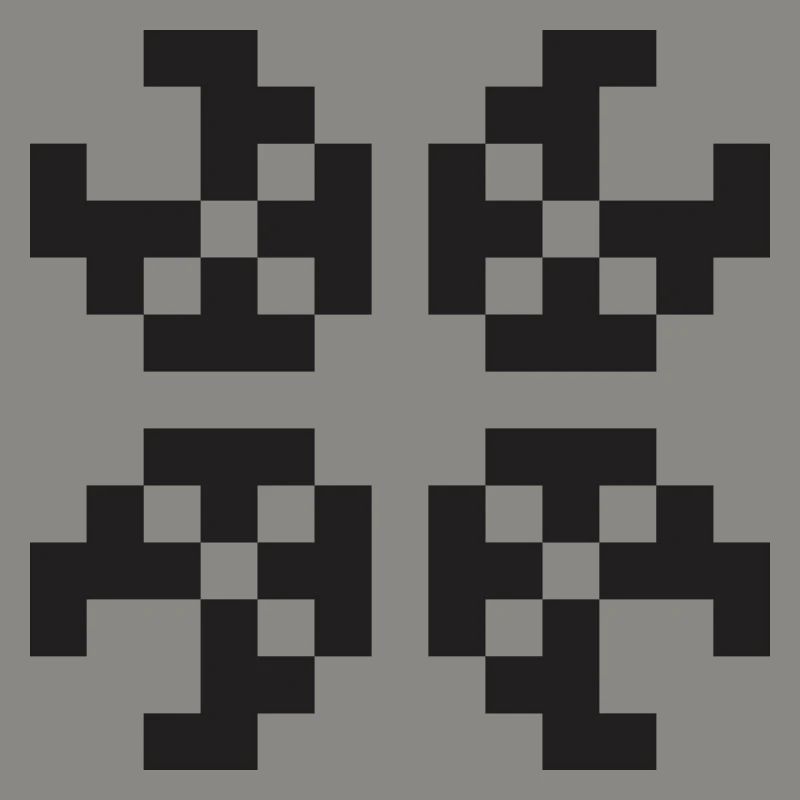 Pixel Figur Programmierer Webdesigner Geschenk