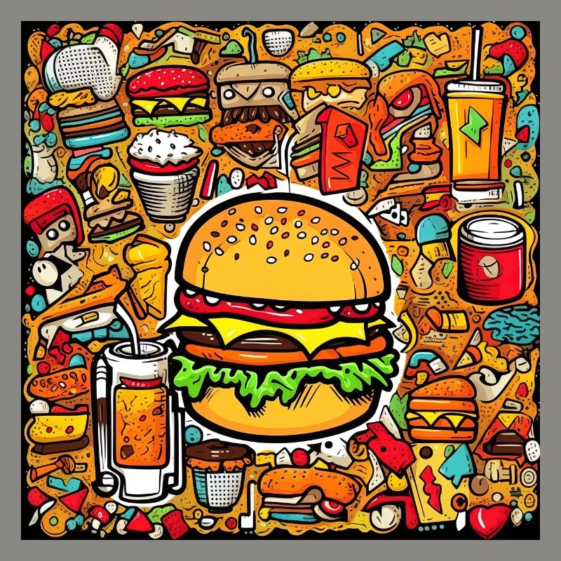 Multi pattern burger