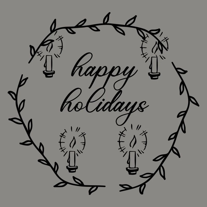Advent Advetskranz Happy Holidays