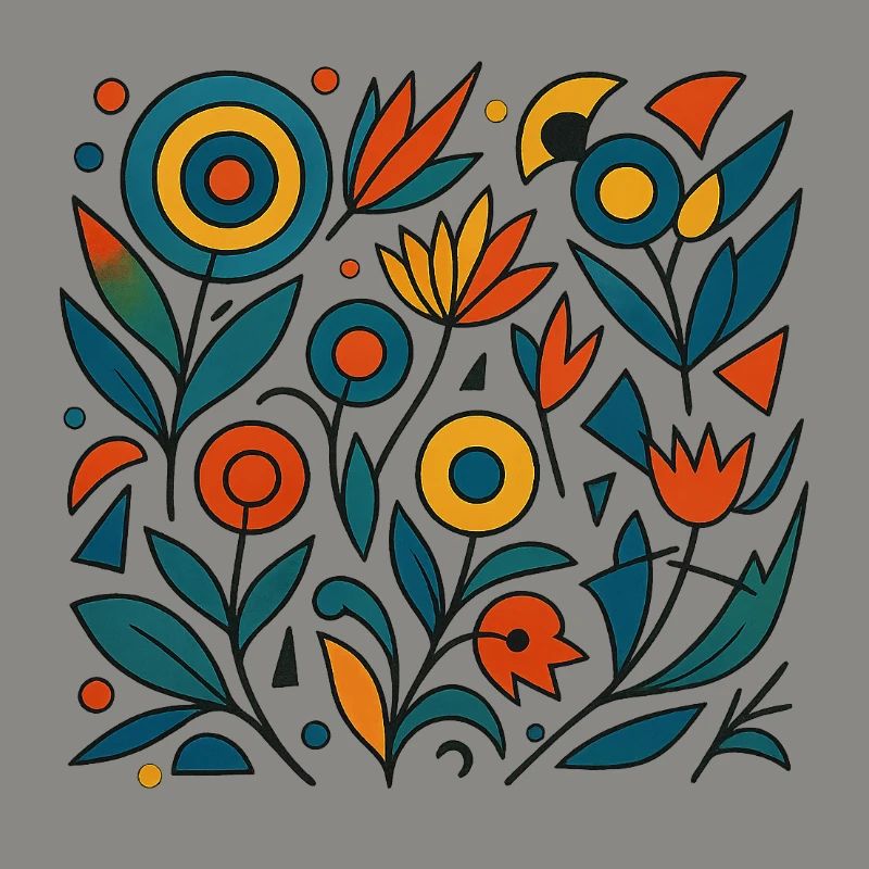 Fleurs abstraites