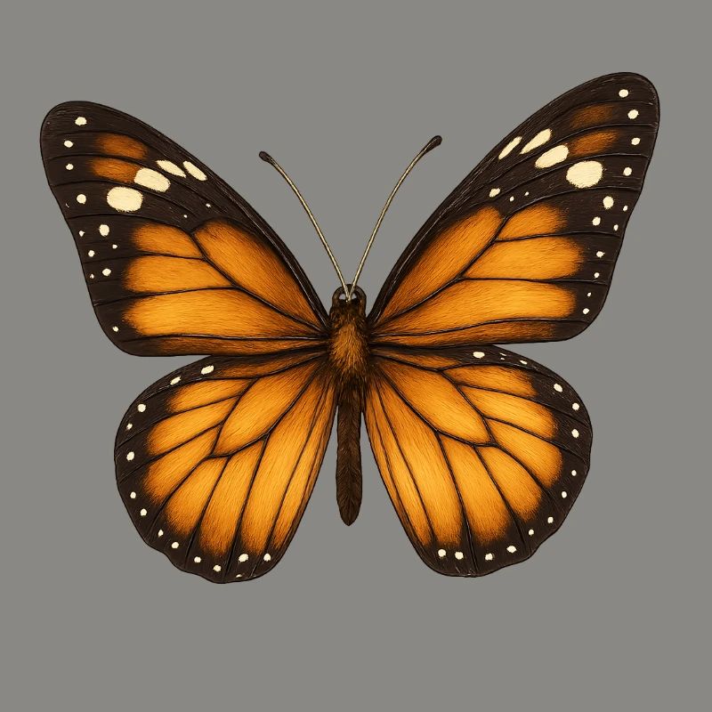 Papillons monarques – délicats et majestueux