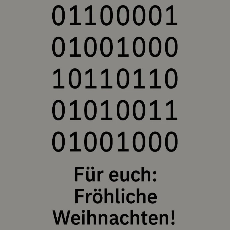 Binary Code Christmas Magic