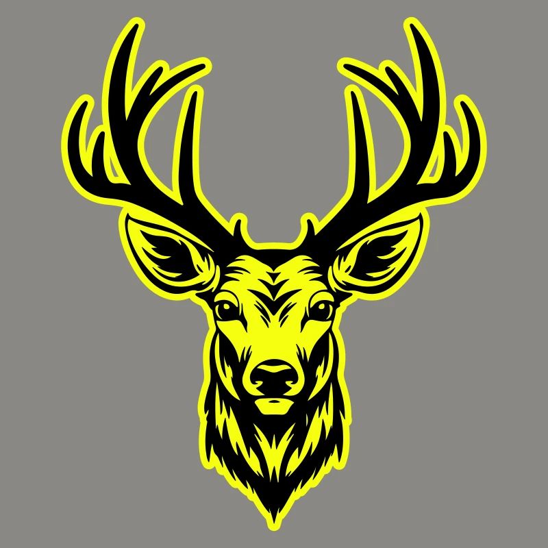 Deer Head Portrait Icon