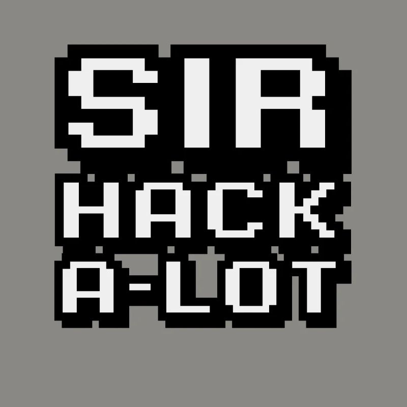 Computer Hack and Pixel Art Sir Hack A Lot