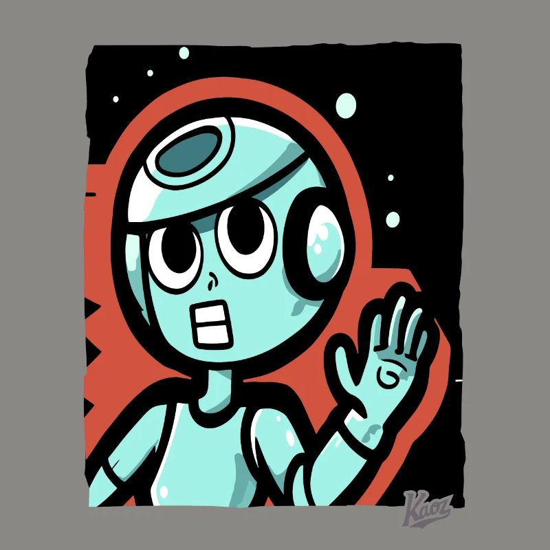Le silence de l’espace : dessin animé drôle d’astronaute