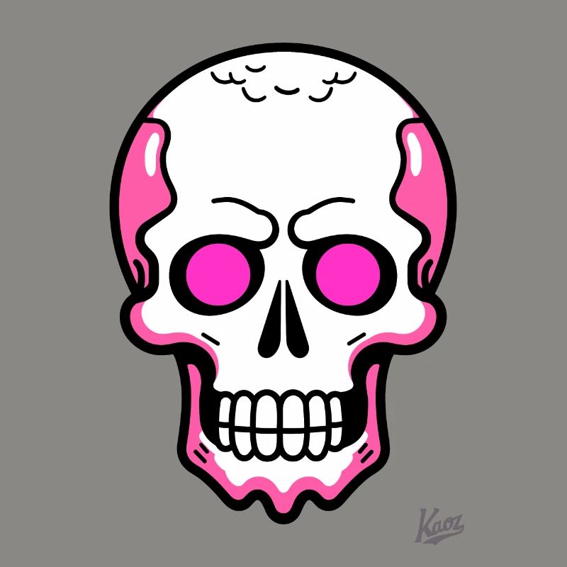Tout simplement un crâne de crâne de dessin animé cool
