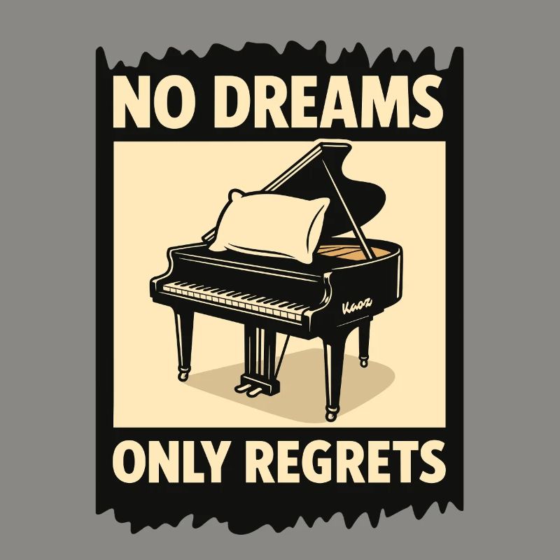 Piano à queue avec coussin