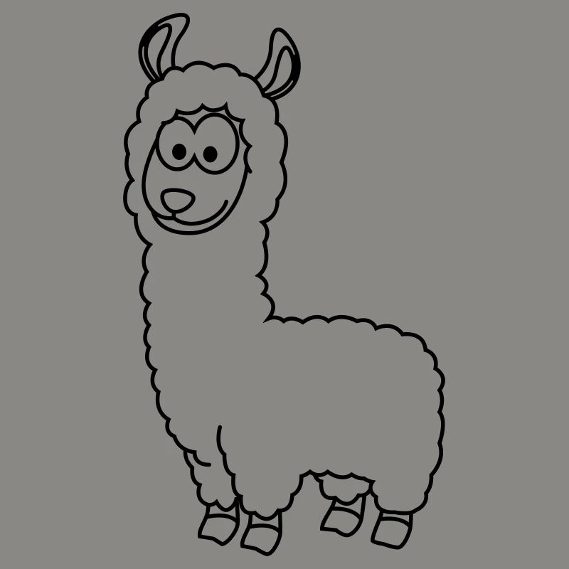 Alpaca Comic Animal