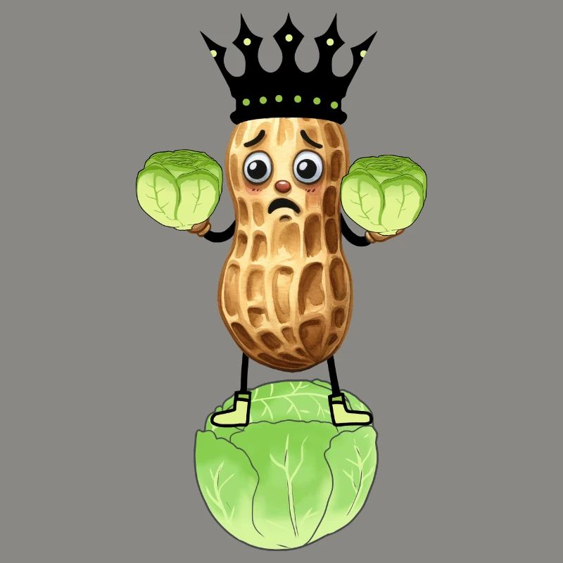 Peanut Cabbage Vegetable King Cabbage Funny