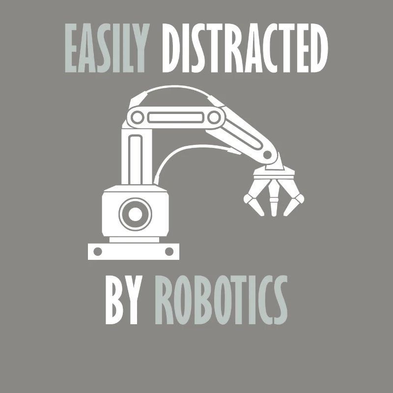 Abgelenkt von Robots Programming Coder Engineer