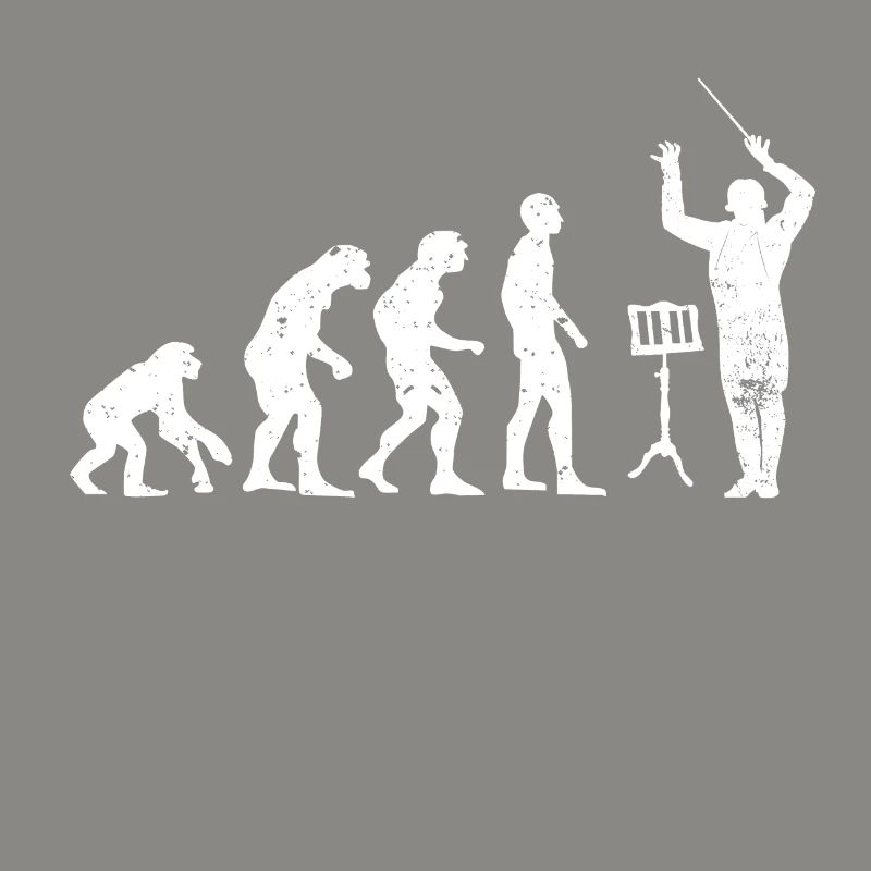 Dirigent Evolution Musiker Geschenkidee