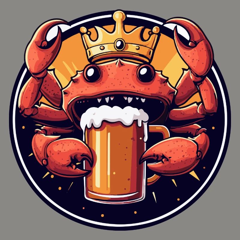 Krebs Krabbe Bier Comic