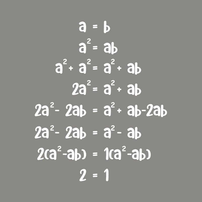Zwei gleich eins Math-Assistent Geschenk