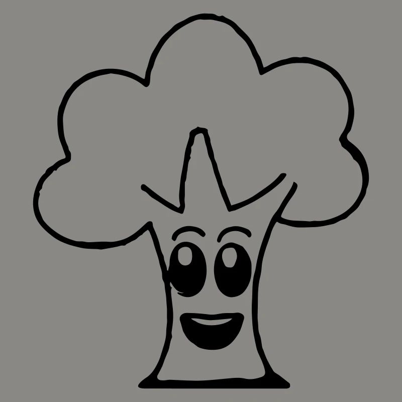 Tree with face Smile Cute tree