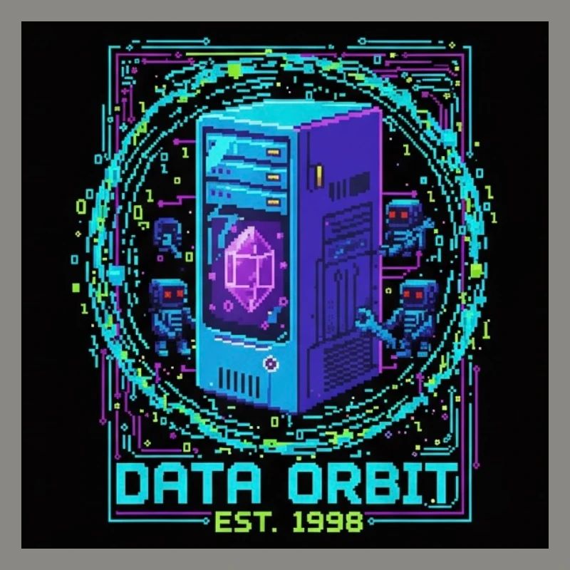 Data Orbit Neon Computer