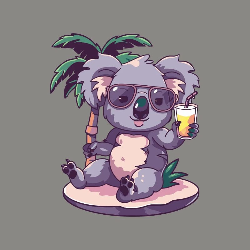 Koala Summer Beach Comic