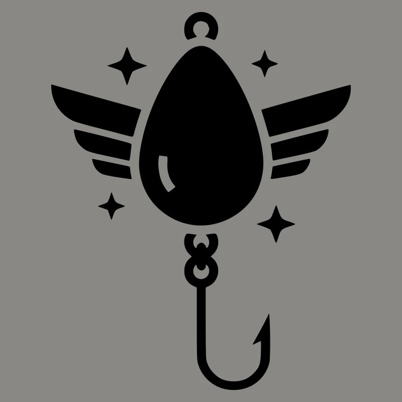 Holy Fishhook Wings Vector