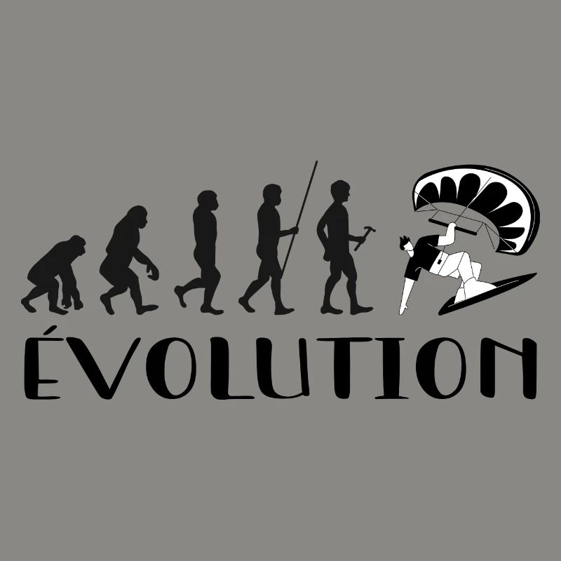Évolution Du Singe Au surfeur