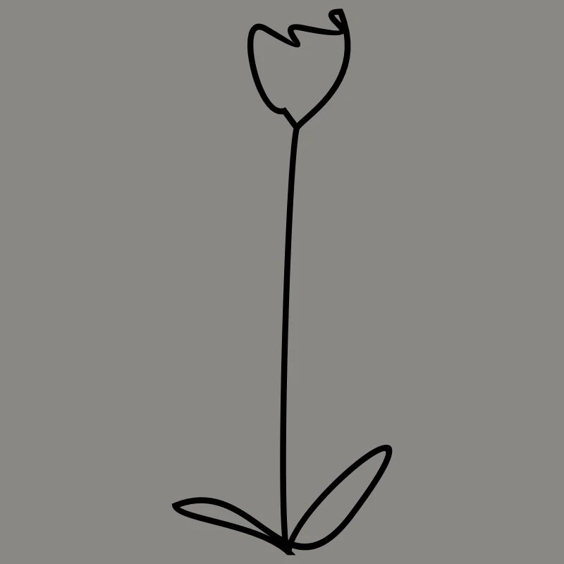 Tulipe - couleur design sélectionnable