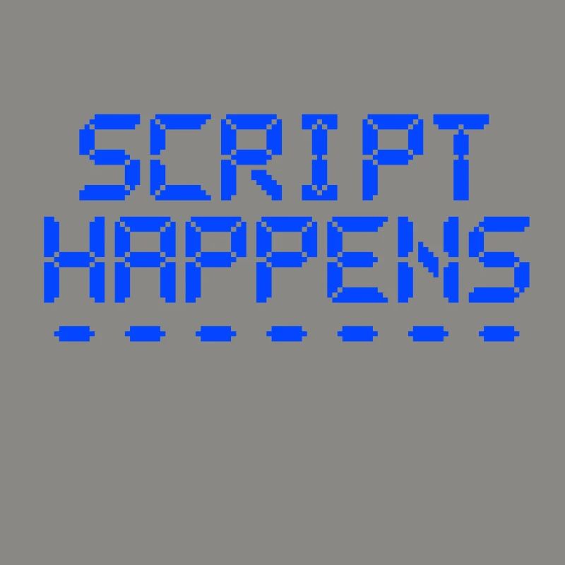 Computerprogrammierskript passiert Programmierer