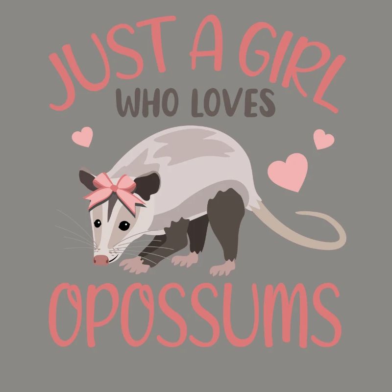 Opossum Herzchen Mädchen Geschenkidee