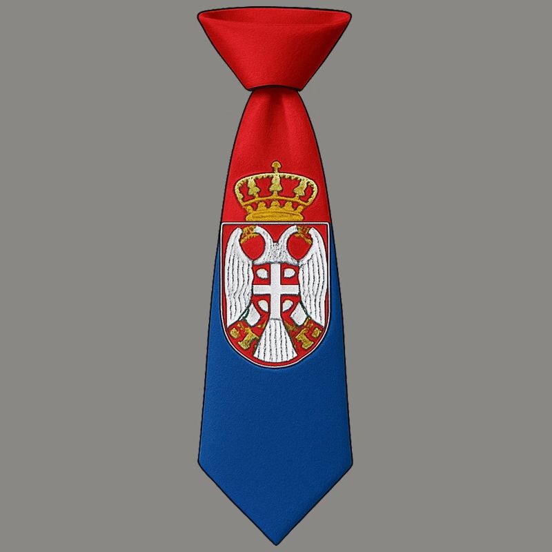 Cravate Serbie – Conception du drapeau
