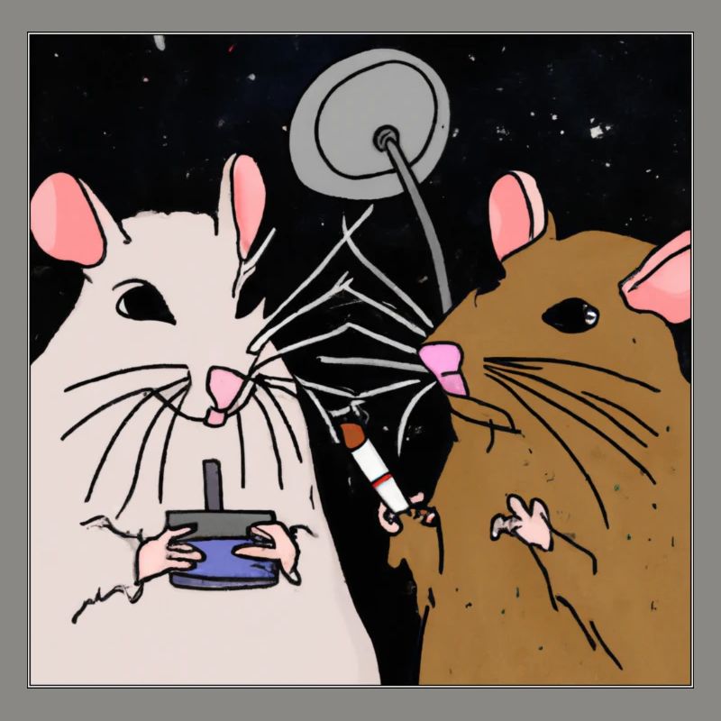 Fumer des rats dans l’espace.
