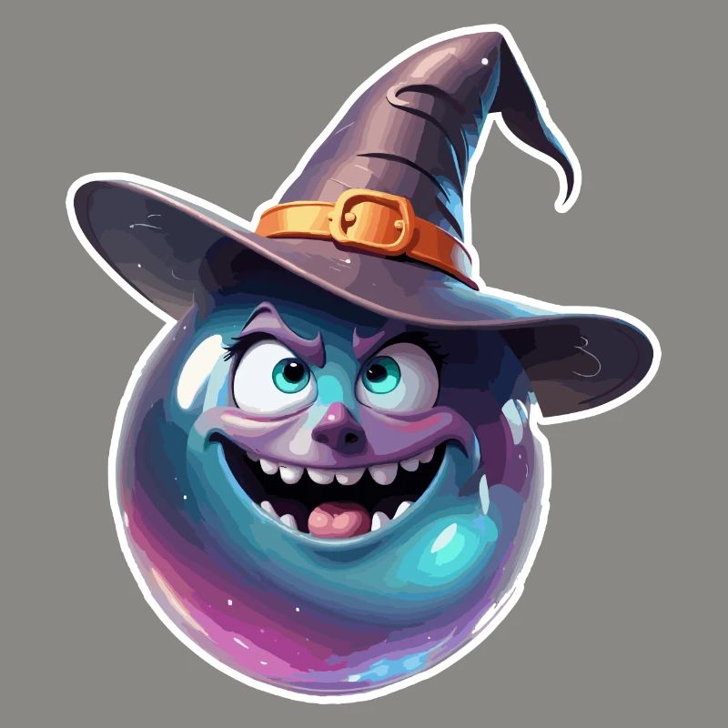 Magic Ball / Witch Hat / Face / Funny