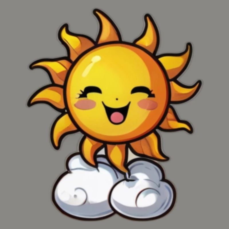 Lachende Sonne