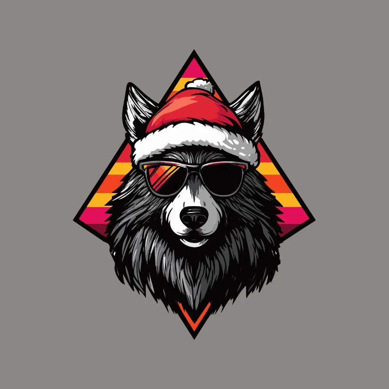Wolf Christmas Cool