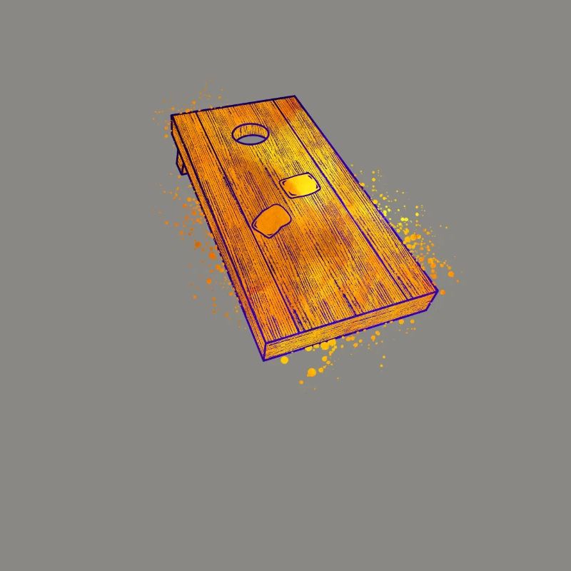 Planche de cornhole colorée