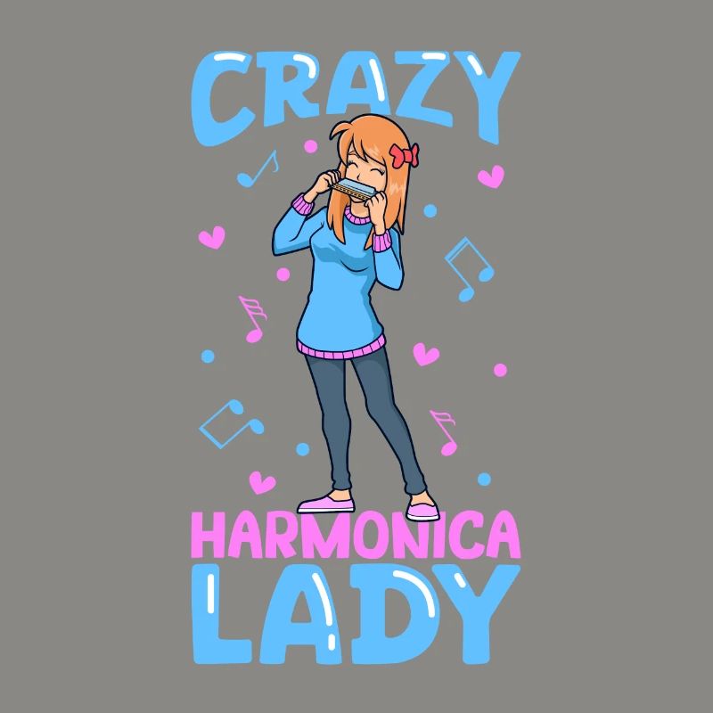 Crazy Harmonica Lady